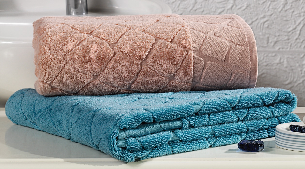 custom promotional relief jacquard bath towels